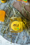 Мёд акации в подарочной стеклянной баночке – 350 грамм