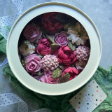 Розовый вечер.  Сладкий букет из зефира: пионы, розы, георгины, озотамнус