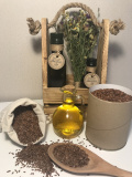 КОРИЧНЕВОГО ЛЬНА сыродавленное масло