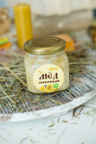 Мёд липовый в подарочной стеклянной баночке – 350 грамм